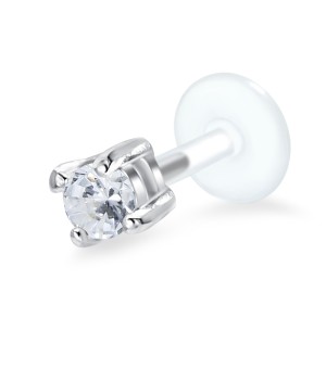 Shine Crystal CZ Stone labrets Push-in LA-1101